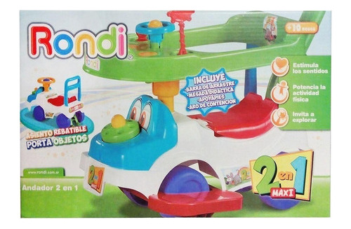 Andador 2 En 1 Con Bandeja Barral Y Juegos Rondi 3034