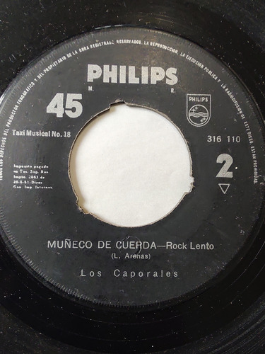 Vinilo Single De Los Caporales Muñeco De Cuerda (ac14