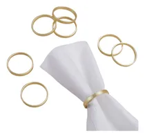 Comprar Juego De 10 Servilleteros Dorados, Servilleteros De Boda.