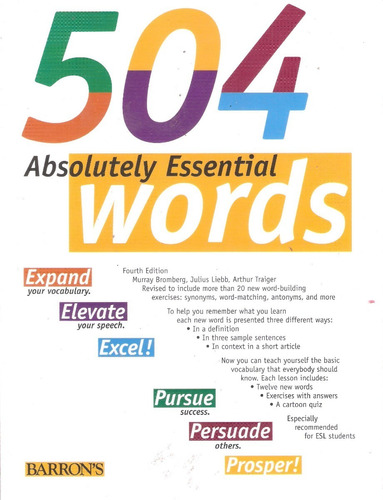 504 Absolutely Essential Words, Barron's