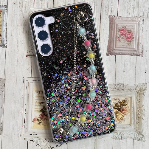 Funda Brillito+cadena Estrellitas Para Samsung S23 Comun