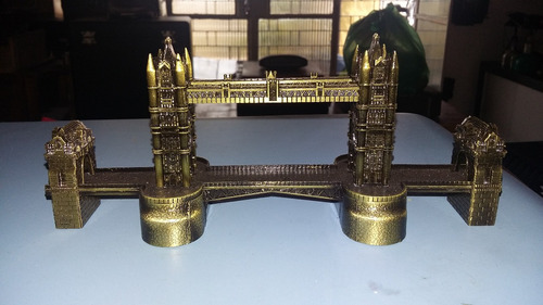 Ponte Medieval 20 Cm Em Latão Envelhecido