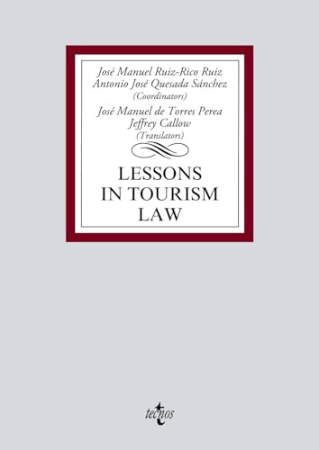 Libro Lessons In Tourism Law De José Manuel (coord.); Ruiz-r