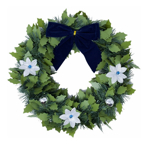 Corona Navidad 30 Cm Decorada #666