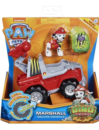 Paw Patrol Marshall Deluxe Carro Juguete Para Niños Color Rojo