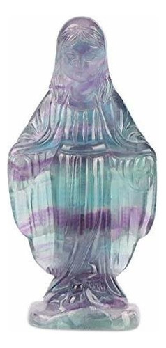 3 35 Cristal Virgen María Bendita Estatua De Piedras P...