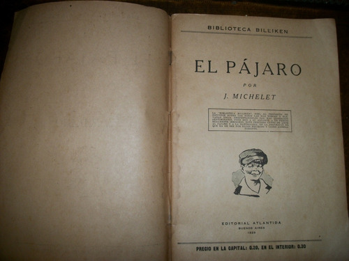 ¡muy Antiguo! De La Colección Billiken: El Pájaro (michelet)