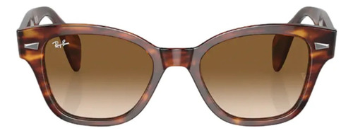 Lente solar Ray-ban 0rb0880s Gradient Rod Color Havana Gradient Design Cor da moldura Havana Cor da lente Havana Cor marrom