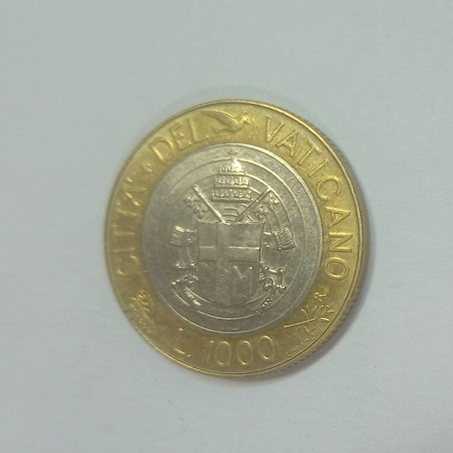 Moneda 1000 Lira 2001 Juan Pablo Ii