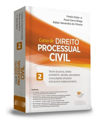 Livro Curso De Direito Processual Civil - Vol 2 - Didier