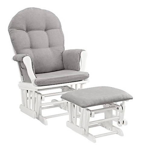 Sillón Angel Line Windsor Reclinable Y Otomano, Blanco