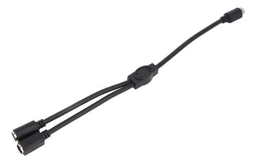 Mini Din 6 Pine 2 Doble Blindado Pin Splitter Cable 1.0ft