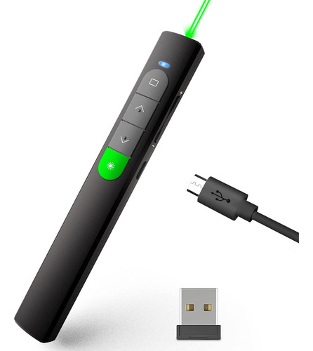 Presentador Inalámbrico Recargable Presentation Clicker -...