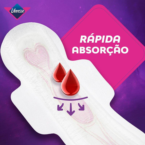 Absorvente Com Abas Libresse Noturno Boa Noite 8 Unidades