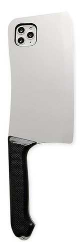 Imagen 4 de 10 de Funda Cuchillo De Goma Para iPhone + Mica Protectora Comida
