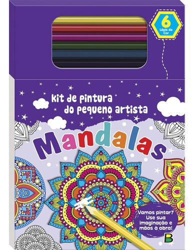 Kit de Pintura do Pequeno Artista: Mandalas, de Brijbasi Art Press Ltd. Editora Todolivro Distribuidora Ltda., capa mole em português, 2022