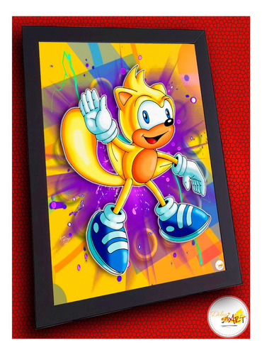 Imagen 6 de 6 de Cuadros De Sonic The Hegdehog - Dibujart