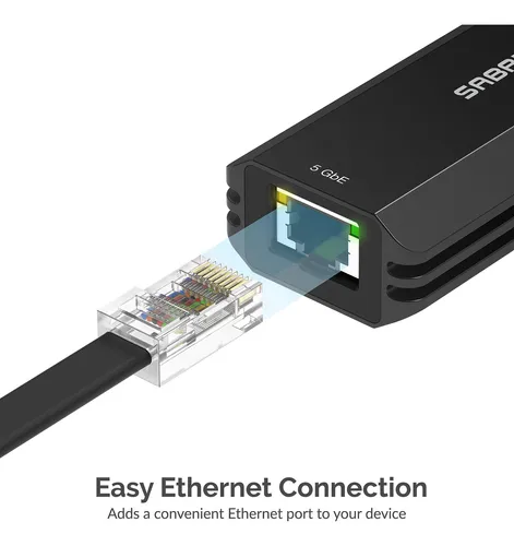 Adaptador Ethernet Sabrent Usb Tipo A O Tipo C A 5g