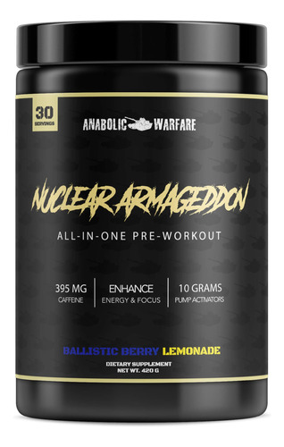 Anabolic Warfare Nuclear Armageddon - Polvo De Preentrenamie