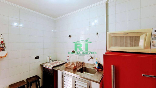 Imagem 13 de 19 de Apartamento Na Praia, Vista Para O Mar, Sacada, 2 Dormitórios + Dependência De Empregada, 1 Vaga De Garagem, Pitangueiras, Guarujá/sp - Ap5529