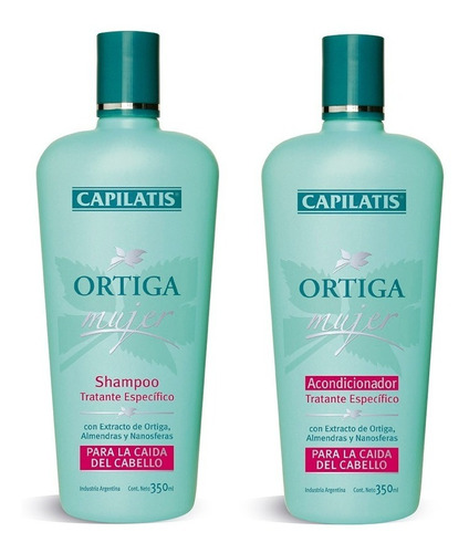Pack Acondicionador + Shampoo Capilatis Ortiga Mujer
