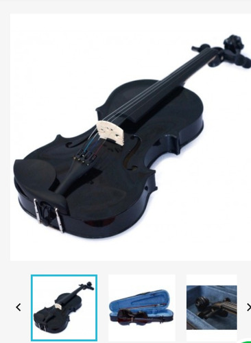 Violín 4/4, Abeto, Laqueado Negro, Entrega Inmediata. Estren