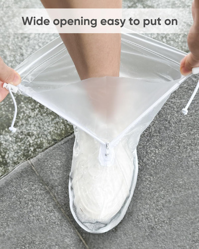 Fundas Impermeables Transparentes Para Zapatos Reutilizables Color Talle