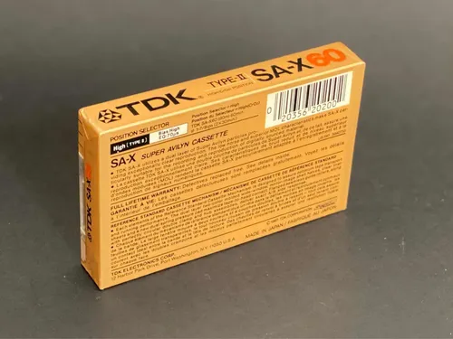 Tdk Sa-x 60 Cromo Fita Cassete K7 Virgem Lacrada | MercadoLivre
