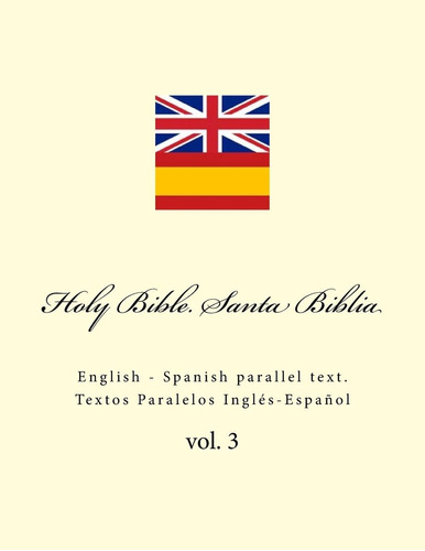 Libro Santa Biblia. Santa Biblia En Inglés - Español, Parale