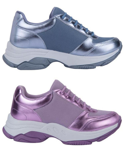 Tenis Para Mujer Kit 2 Pares Marca Urban Shoes Modelo 3036