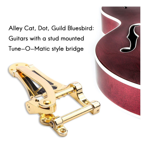 Imagen 2 de 6 de Cordal De Puente Vibrato Para Guitarra De Jazz B7 Para Gibso