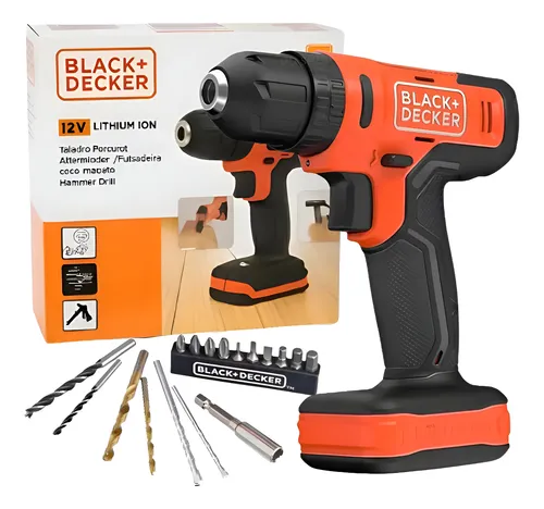 Parafusadeira Furadeira Impacto 3/8 Bcd712vhd Black Decker - Lara...