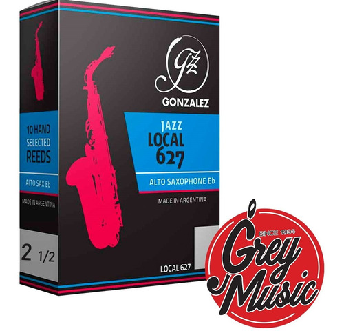 Caja De Cañas X10 Gonzalez Local Jazz 627 N° 2 1/2 Saxo Alto
