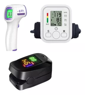 Monitor De Presión Arterial + Oxímetro+termómetro De Frente