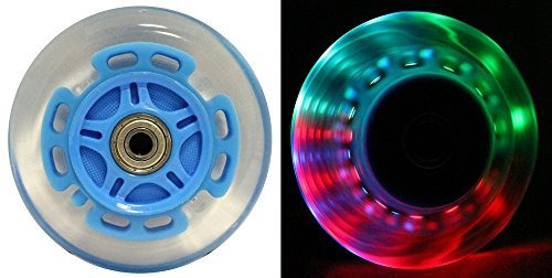 Ruedas Led Scooter Con Cojinetes Abec 9 Para Scooters Razor