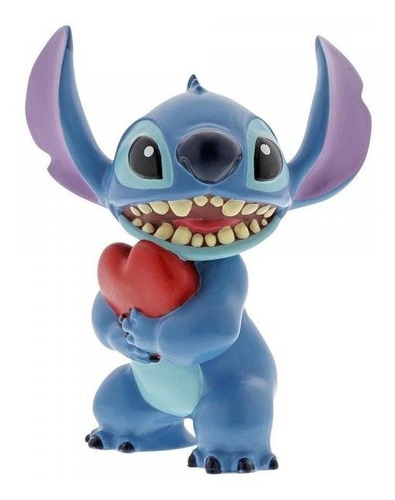 Figura Stitch Con Corazón Disney Showcase Lilo & Stitch 