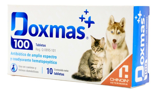 Doxmas 100 Perros Y Gatos 10 Tabletas Chinoin