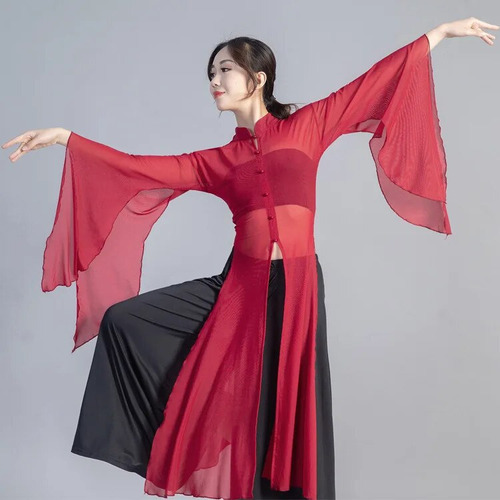 Vestido Tipo Blusa Hanfu Para Mujer Dance Sleeve Dance Body