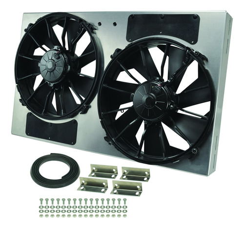 Derale Performance 16836 Ventilador Radiador Doble Alto Gris