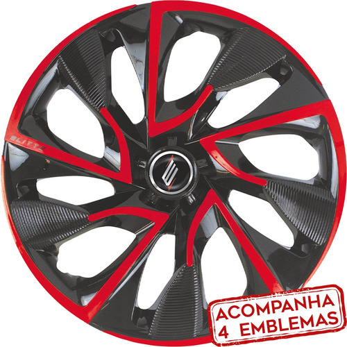 Jogo 4 Calotas Esportiva Aro 13 Mod Ds4 Fiat Siena Uno Palio