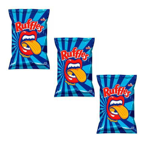 Biscoitos Salgadinhos Batata Ruffles Original 17g - 60 Un