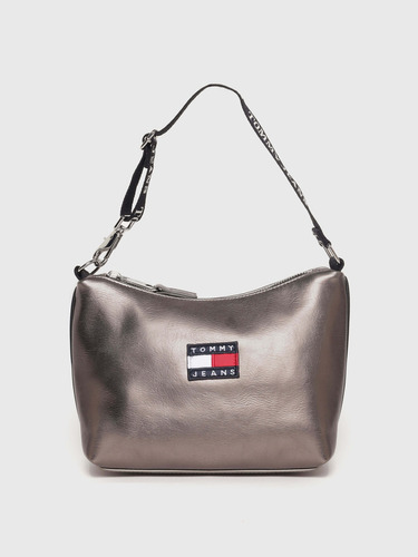 Neceser Plateado Con Acabado Metalizado De Mujer Tommy Jeans