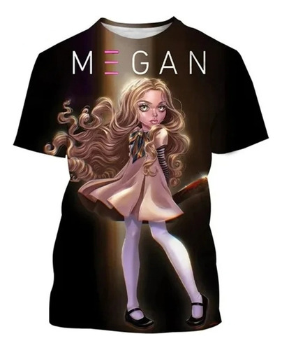 M3gan Megan Playera Unisex De Manga Corta Con Estampado 3d