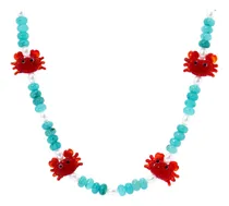 Comprar Alyxuy Collar De Piedras Preciosas Con Cuentas De Cangrejo A