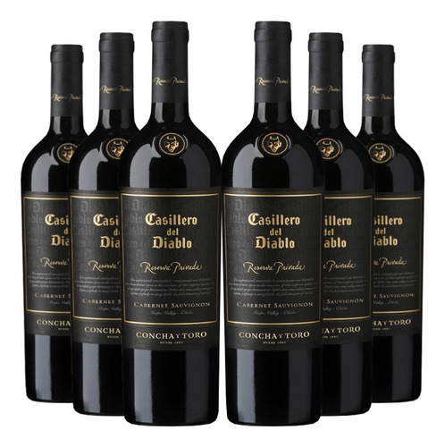 6 Vinos Casillero Del D. Rva. Privada Cabernet Sauvignon
