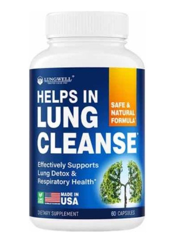 Limpia Desintoxica Pulmones. Lung Cleanse Detox 60 Cápsulas