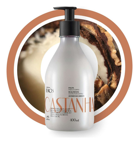 Polpa Desodorante Hidratante P/ O Corpo Ekos Castanha 400ml