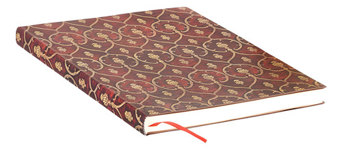 Caderno Paperblanks Red Velvet Midi Pautado Flexível 176 Pág Cor Colorido
