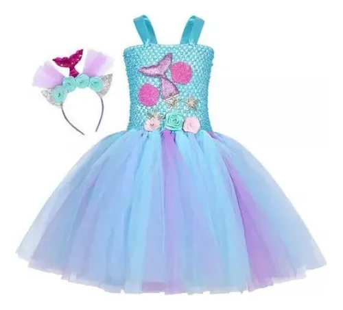 Vestido de la sirenita mercado libre sale