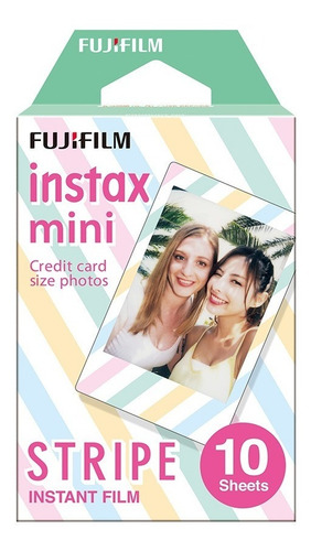 Imagen 1 de 5 de Película Fujifilm Instax Mini Stripes (10 Hojas)